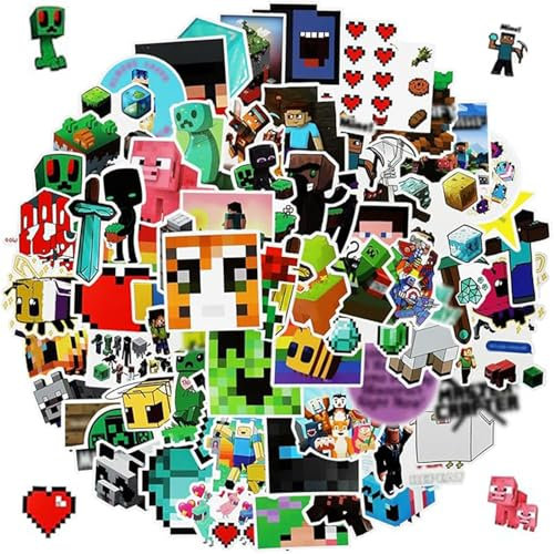 Yoimckay 50 Stück Aufkleber Set, Spielcharakter Cartoon Anime Manga Elemente Aufkleber, Wasserfeste Vinyl Graffiti Stickers für Laptop Skateboard Koffer Helm Motorrad Auto Fahrrad Handy, A03