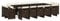 15-TLG. Garten-Essgruppe mit Kissen Braun Poly Rattan,3277820
