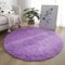 Generisch Teppich Rund Wohnzimmerm, Hochflor Flauschig Modernes Weicher Teppich für Schlafzimmer Oder Kinderzimmer, Shaggy Bettvorleger Indoor Outdoor Carpet, rutschfest Matte,Lila,60cm