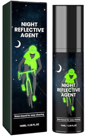 Vernice spray fosforescente al buio, 100 ml, ad alta visibilità, lavabile, riflettente, vernice spray scura per vestiti, biciclette, skateboard, tela, legno, tessuto