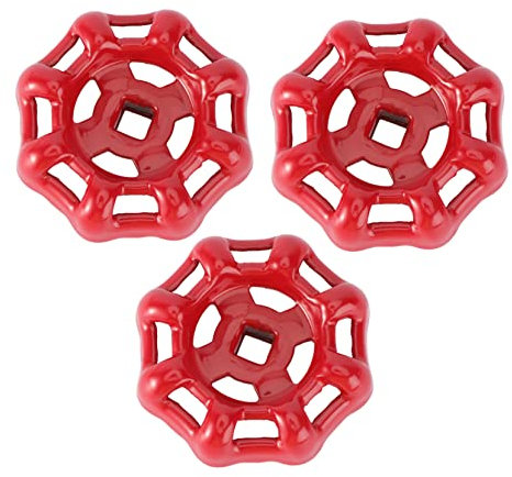 ANDRESLAD Jeu De 3 Roues à Main Décoratives En Pour Robinet De Radiateur Remplacement De Vanne à Boule Taille Couleur