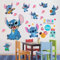 Stitch Wandtattoo, stitch sticker abziehbar und klebbar geeignet für Wohnzimmer, glatte Wand, Kinderzimmer (Größe: 30 x 80 cm)