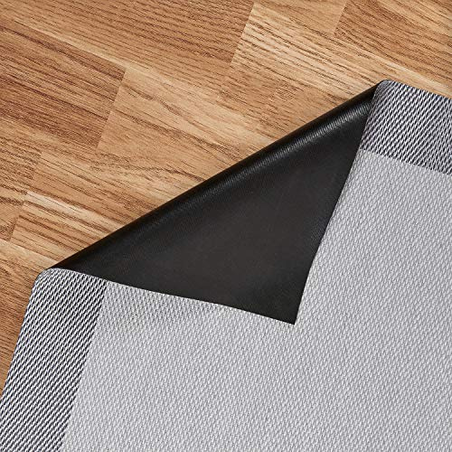 Alfombras vinílicas ultrafinas para interior y exterior 60x90 Gris Claro | Resistente al agua Lavable Antideslizante Elegante indestructible Resistente a manchas y derrames Fácil limpieza StoresBasic