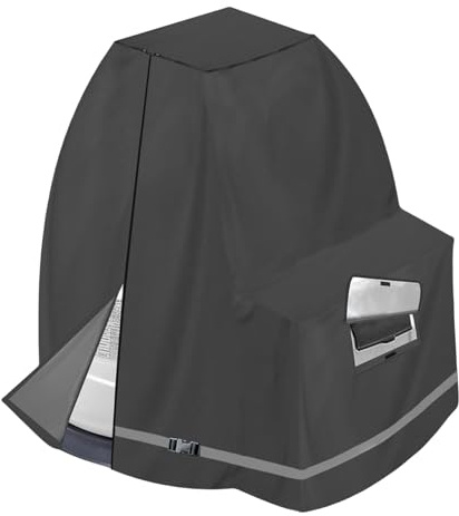 Housse résistante aux intempéries pour pompes de piscine de 30,9 à 40,9 cm en tissu indéchirable avec fermeture éclair