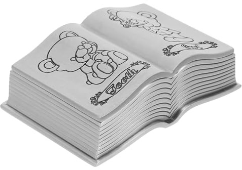 VILLCASE Scatola Porta Dentini Latte in Metallo e Riccioli Custodia Souvenir per Organizer e Leggero Regalo Personalizzato per Ricordi d Infanzia