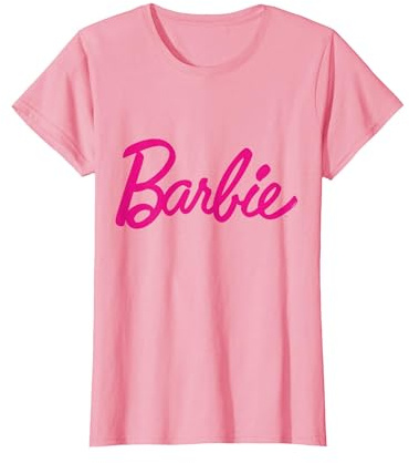 Maglietta Barbie, Logo Ufficiale Barbie, Vari Colori Maglietta