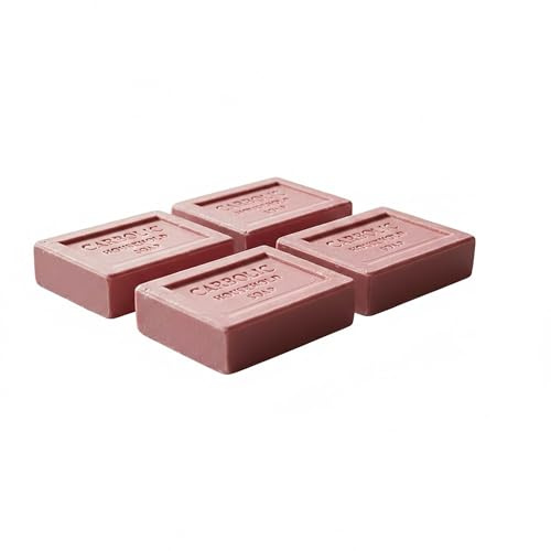 4 x Bars Of Traditional Red Carbolic Household Soap Bar - Laundry Pre Wash Soap - Stain Remover Treatment - Household Cleaning and clothes stain remover - 125g