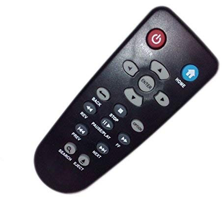 Replaced Remote Control Compatible for Western Digital WD TV Live Plus HD Hub Mini Streaming Media Player WDTV001RNN WDTV003RNN