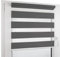 Deco4Me Doppelrollo Klemmfix ohne Bohren - 145 x 200 cm, Anthrazit - lichtdurchlässige & blickdichte Jalousien zum Klemmen - Duo Rollo für Fenster innen, Klemmrollo - Stoffbreite 141 cm