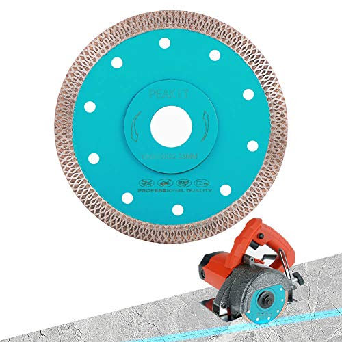 PEAKIT Fast Diamond Blade 5 Inch Porcelain Tile Cutter Granite Blade Disc Ceramic Cutting Wheel for Grinder or Tile Saw