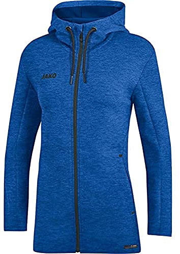 JAKO Damen Kapuzenjacke Premium Basics, Royal-Meliert, 40
