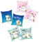 Herding Kissen, Pummeleinhorn, 40 x 40 cm, 3er Set, Weiches Deko- und Kuschelkissen für Kinder, 100% Polyester