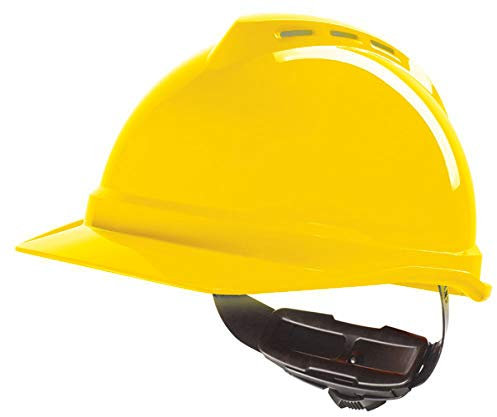 MSA V-GARD 500 Vented Safety Helmet Hard Hat MSAGV4 Colour=Yellow