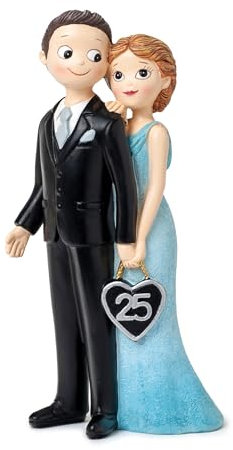 Figura Boda Aniversario 25años Pop&Fun, 21cm.