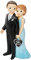 Figura Boda Aniversario 25años Pop&Fun, 21cm.
