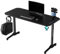 Ultradesk FRAG V3 Scrivania per Giocatori - Tavolo da Gioco Costruzione in Acciaio - Spazio per due Monitor - Forme Futuristiche - Spazio per le Gambe e Altro - Accessori Inclusi - 140x60cm - Nero