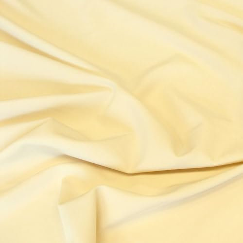 TOLKO Baumwollstoffe Sommer Batist aus 100% Baumwolle | weicher Nesselstoff als Modestoff Kleiderstoff Dekostoff | Stoffe zum Nähen Meterware Baumwolle (Soft Beige)