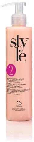 Style - Crema Modella Ricci e Onde Anticrespo - Crema Capelli Ricci a Base di Olio di Lino, Senza Risciacquo, a Tenuta Media - Modellante e Nutriente - Prodotti per Capelli Ricci - 250 ml