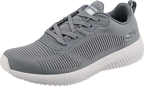 Skechers Herren Skechers Squad Sneaker, Grauer Netzbesatz, 47.5 EU