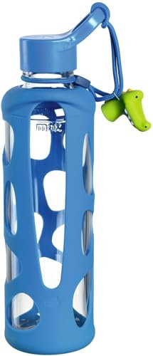 LEONARDO HOME Unisex Jugend Trinkflasche Bambini 500 ml blau Krokodil, 028832, 27,3 cm