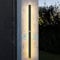 HMAKGG LED Wandlampe Aussen Mit Bewegungsmelder Wasserdicht IP65 Aluminium Wandbeleuchte Anthrazit Wandbeleuchtung Innen & Außen für Terasse/Garden/Korridor (Warmweiß),45w/150cm