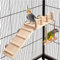 TeTupGa Hamster Bird Perches Cage Toys Parrot Wooden Platform With Climbing Ladder Playing Gyms Exercise Stands Wood Swing Chewing Toys Sets For Animals Green Cheeks, Baby Lovebird, Chinchilla, Budgie