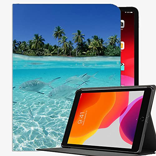 Für iPad Pro 12.9 Fall 2021/2020 Abdeckung, Fischflocke Sea Shallow Case Slim Shell Cover für iPad Pro 12,9 Zoll