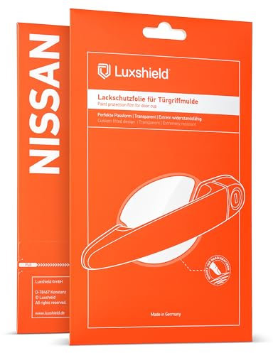 Luxshield Auto Türgriff Schutzfolie Griffmulde für Nissan Qashqai 2 (II) J11 I 2017-2021 - Kratzschutz, Lackschutzfolie - Transparent glänzend