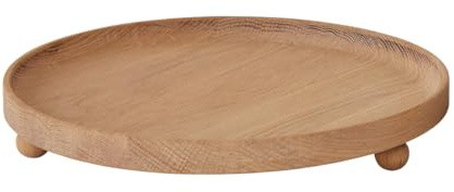 OYOY Living Tablett aus Inka-Holz, rund, groß, Natur, einzeln