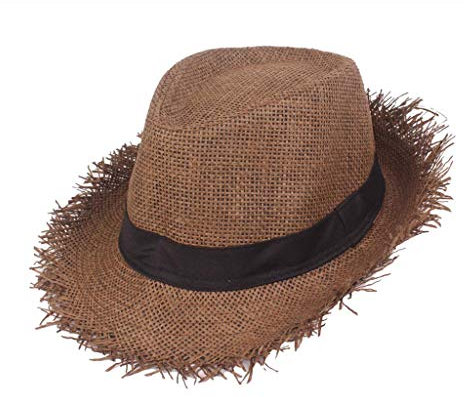 Chapeau De Paille Femme - Chapeau De Protection UV Floppy Chapeau De Paille Femme Homme RéGlable Casquettes De Sport VisièRe De Golf Tennis Adjustable Women Cap DéContracté Voyage Mode