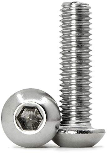 M6 x 35mm 20PCS Bouton vis à tête hexagonale acier inoxydable 304 Boulon à tête hexagonale Entièrement Filetée Boulons