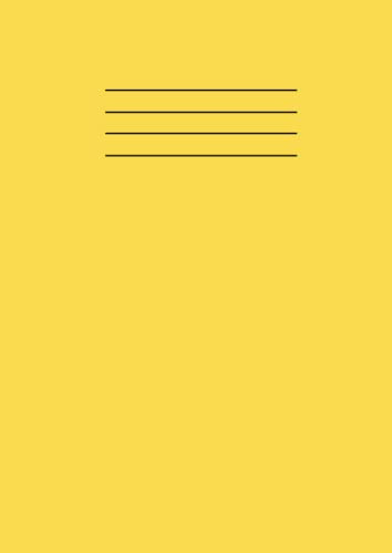 Graph Paper Notebook A4,: Maths Exercise Book: 5mm (0.5cm) squared Paper for Mathematics, Graph, Writing Pad A4, 100 Pages Quad Ruled - Yellow Paperback