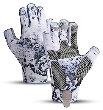 SUJAYU Angelhandschuhe für Damen und Herren, UV-Schutz, Segeln, Kajakfahren, Paddeln, Bootfahren