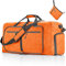 Vomgomfom 65L Reisetasche mit Schuhfach, Große Falttasche für Camping, Reisen, Fitness, Orange