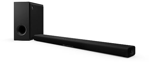 Yamaha - True X BAR 50A Sound Bar con Dolby Atmos, subwoofer wireless e Alexa integrato nero