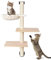 Árbol para Gatos de Pared 104 cm, Poste Rascador, Árbol Rascador para Gatos, con Hamaca y 2 Plataformas, Montado en la Pared