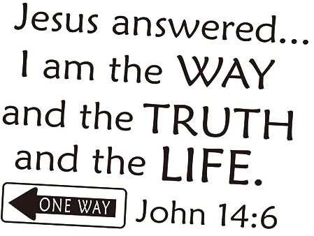 OSALADI Tapete Heimtapete Wandaufkleber Mit Bibelvers Jesus Antwortete Abnehmbarer Vinyl Wandaufkleber Für Heimdekoration