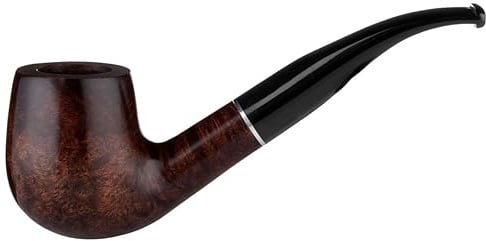 Angelo Pfeife Bent mittelbraun gebogen mit Ring