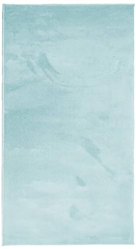 vidaXL Teppich, Wohnzimmerteppich Kurzflor Modern, Bodenteppich Flauschig Weich, Pflegeleicht Teppich für Wohnzimmer Schlafzimmer, Grün 80x150cm