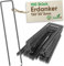 SeedPal Erdanker Bodenanker Unverzinkt - 250 Stück - Heringe Erdnägel stabil, Erdanker Unkrautvlies, Zaun & Zelt - 150mm*25mm*Ø2.7mm - Erdnägel/Bodenhaken aus Stahl - Bodenverankerung