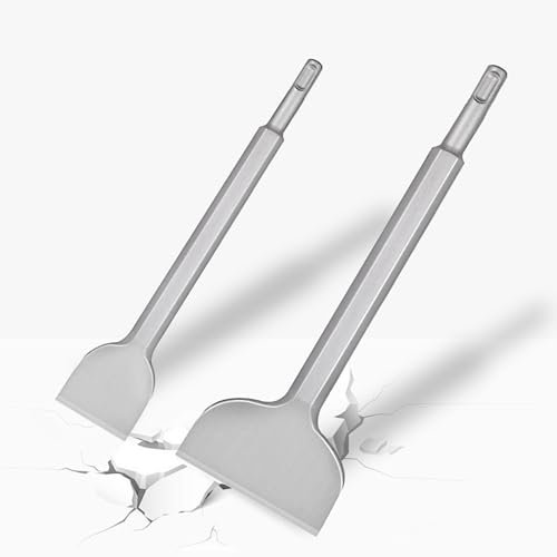 SDS Plus Meißel, Fliesenmeißel SDS Breit, Fliesenmeißel Flachmeißel 280 x 100 mm | 250 x 40 mm,Bruchsicher & Langlebig - Flachmeißel breit für Bohrhammer zum Fliesen & Fliesenkleber enfternen