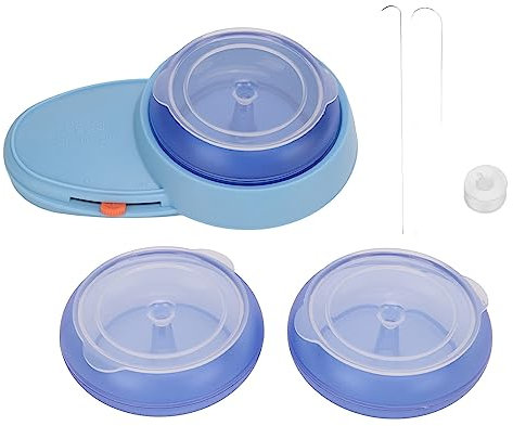 Bead Spinner Large Capacity Plastic Bowl Easy Threading High Smoothness for DIY Jewelry Making, Includes Threading Wire, Curved Needle, and Bowl, Ideal for Beginners and Professio