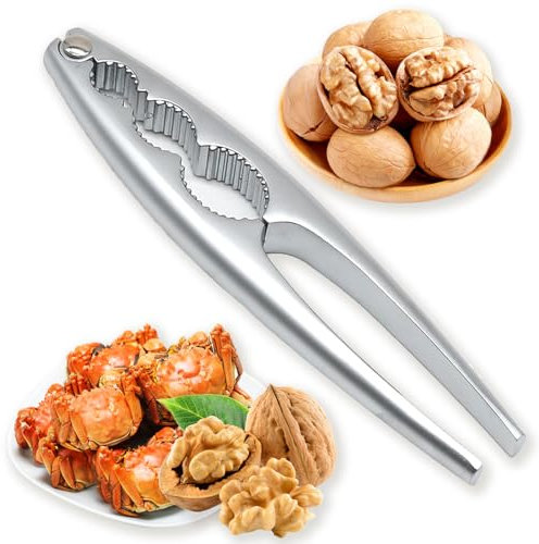 YongSral Casse Noix, Pince Casse Noisette, Casse Noix sans Effort, Casse-Noix en Acier Inoxydable, Casse Noisette Multifonctionnel, Pince Casse Noix Manuel, Convient Aux Noix, Noisettes, Amandes (A)