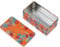 Dream Cake Tin box for Cakes and Baked Goods with Lid, Orange and Blue Floral Pattern Cookie Cake Box Oily Baked Goods Cookie Box Kitchen Storage