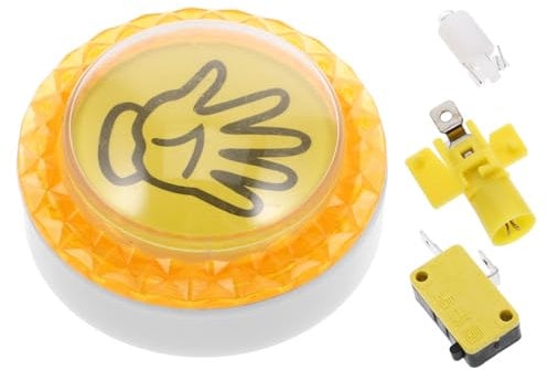 JOINPAYA Game Button Playset Accessories Game Night Dog Buttons Talk Sound Buttons for Classroom Buzzer Button Dog Training Toy Sound Game Teacher Must Haves Answer Buzzers Yellow Plastic