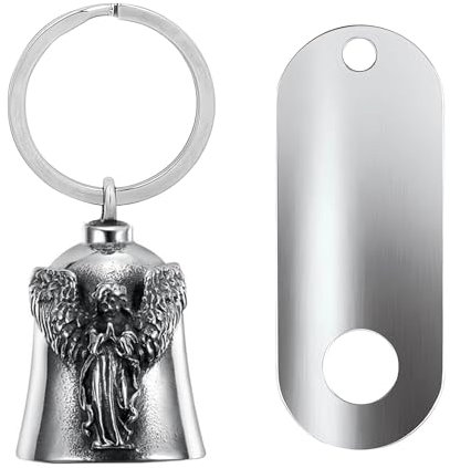 Guardian Bell Motorrad Glocke Guardian Bell Motorrad Wird mit 1 Abstandshalter und 1 Schlüsselring Geliefert Geeignet für Motorradfahrer und Radsportbegeisterte Kann als Geschenk Verwendet Werden