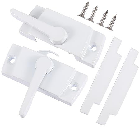 CANIGHT 2sätze Zinklegierung Lock Schiebe Und Drehtürsicherung Stabil Und Langlebig Passend Für Fenster Und Türen Für Zuhause Schulen Öffentliche Einrichtungen