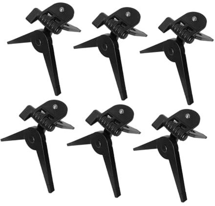 Treppiede Piatto Compatto per Fotocamera Nero Abs 6 Pezzi | Portatile e Leggero, per Viaggio e Riprese All'aperto, Supporto per Dispositivi Digitali