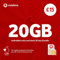 Vodafone 20GB Data SIM Card - Unlimited Calls and Texts - 30 Day Bundle