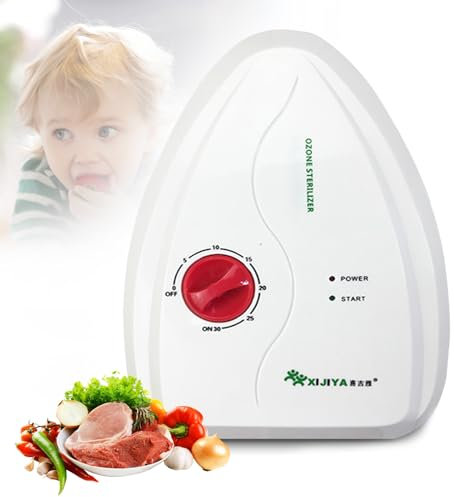 Ozone Generator für Wasser und Luft, Obst und Gemüse Waschmaschine, Ozongenerator- 400 mg/h Leistung, für Verschiedene Desinfektions-und Reinigungszwecke von Geschirr, Obst und Gemüse Verwendet Eerden